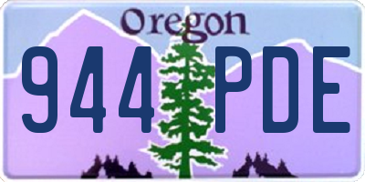 OR license plate 944PDE