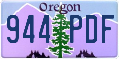 OR license plate 944PDF