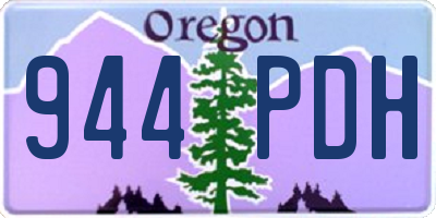 OR license plate 944PDH