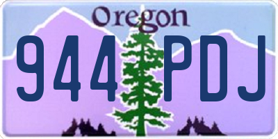 OR license plate 944PDJ