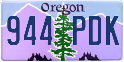 OR license plate 944PDK