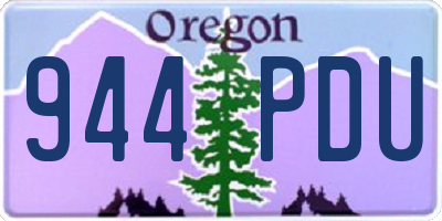 OR license plate 944PDU