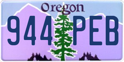 OR license plate 944PEB