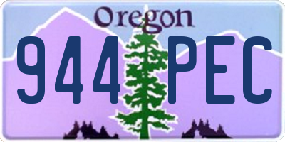 OR license plate 944PEC