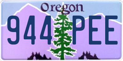 OR license plate 944PEE