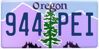 OR license plate 944PEI