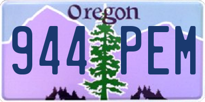 OR license plate 944PEM