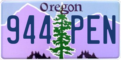 OR license plate 944PEN