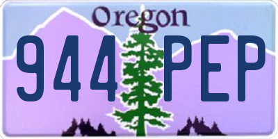 OR license plate 944PEP