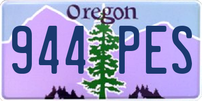 OR license plate 944PES