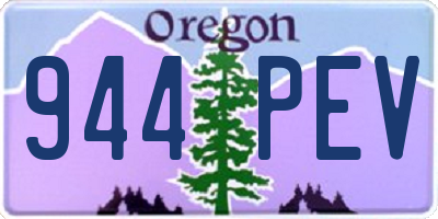 OR license plate 944PEV
