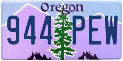 OR license plate 944PEW