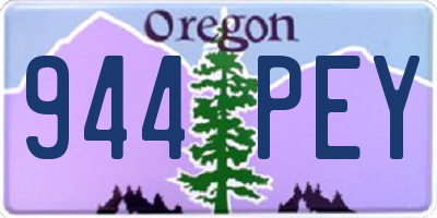 OR license plate 944PEY