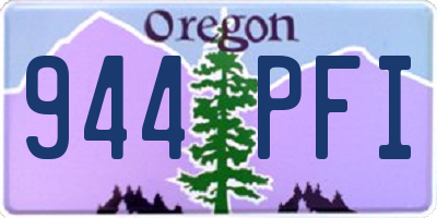 OR license plate 944PFI
