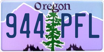 OR license plate 944PFL