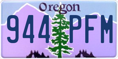 OR license plate 944PFM