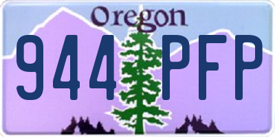 OR license plate 944PFP