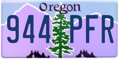 OR license plate 944PFR