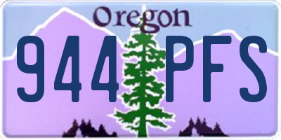 OR license plate 944PFS