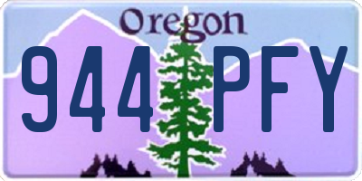 OR license plate 944PFY