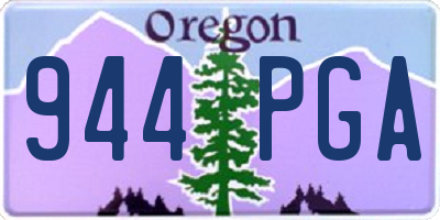 OR license plate 944PGA