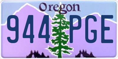 OR license plate 944PGE