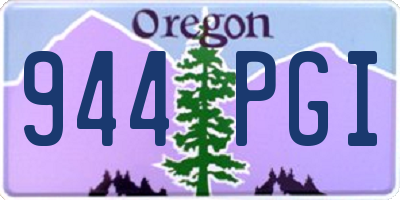 OR license plate 944PGI