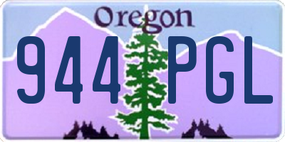 OR license plate 944PGL