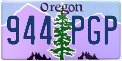 OR license plate 944PGP