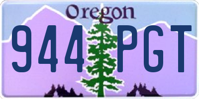 OR license plate 944PGT