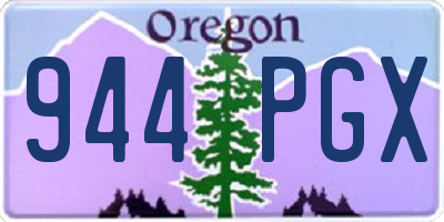 OR license plate 944PGX