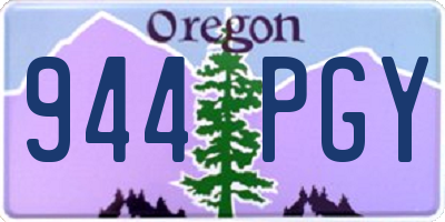 OR license plate 944PGY