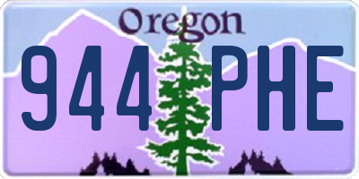 OR license plate 944PHE
