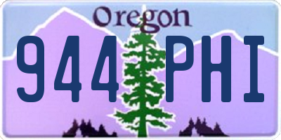 OR license plate 944PHI