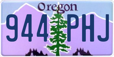 OR license plate 944PHJ