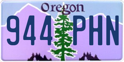 OR license plate 944PHN