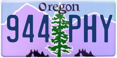 OR license plate 944PHY