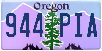 OR license plate 944PIA