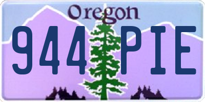 OR license plate 944PIE