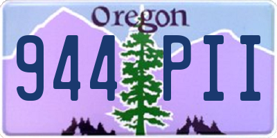 OR license plate 944PII
