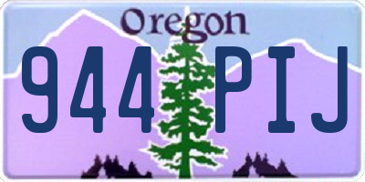 OR license plate 944PIJ