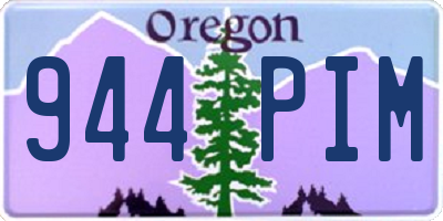 OR license plate 944PIM
