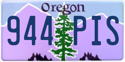 OR license plate 944PIS