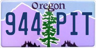 OR license plate 944PIT