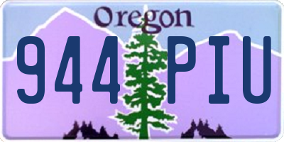 OR license plate 944PIU
