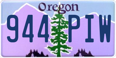 OR license plate 944PIW