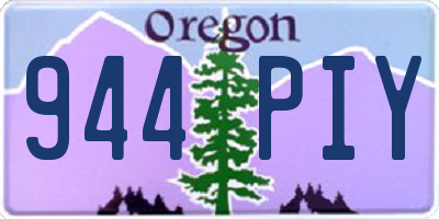 OR license plate 944PIY