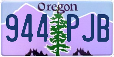 OR license plate 944PJB