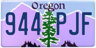 OR license plate 944PJF