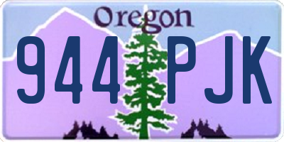 OR license plate 944PJK
